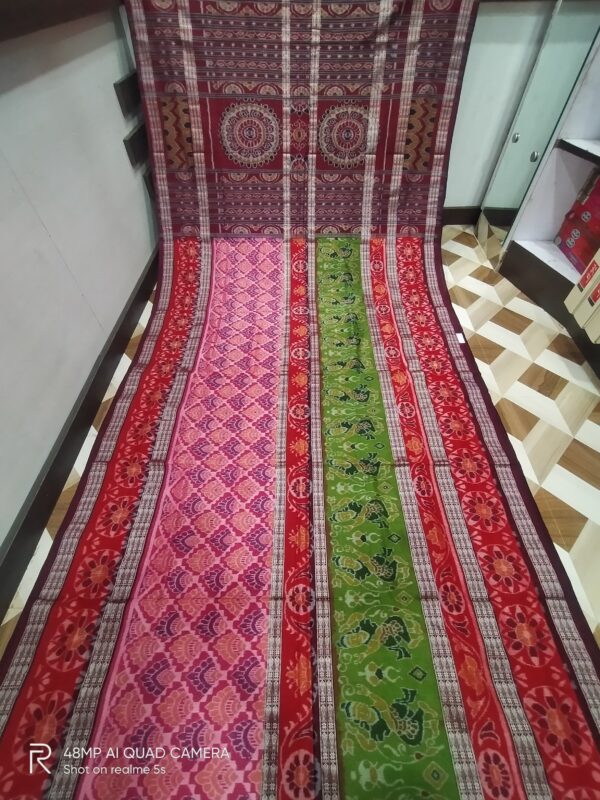 Sambalpuri Handloom Meher Bunakar Bandha Saree