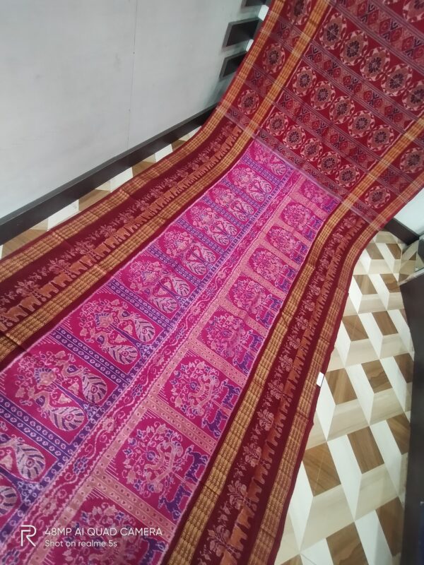 Sambalpuri Handloom Meher Bunakar Bandha Saree