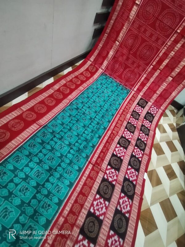 Sambalpuri Handloom Meher Bunakar Bandha Saree