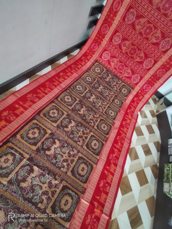 Sambalpuri Handloom Meher Bunakar Bandha Saree